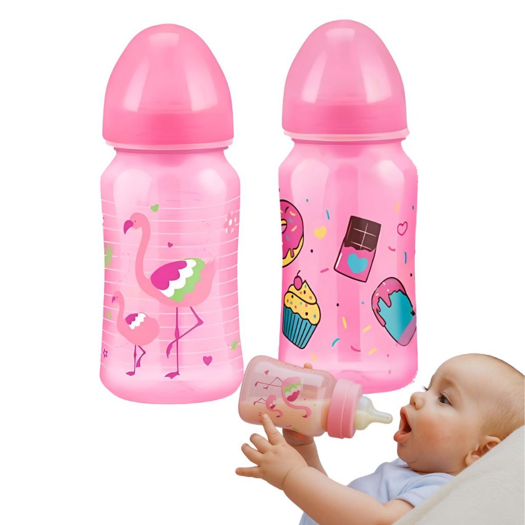 Kit 2 Mamadeiras para Bebê Menina e Menino Mamade
