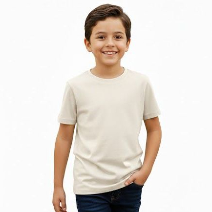 Camisa Infantil Escolar Algodão Básica Suedine L