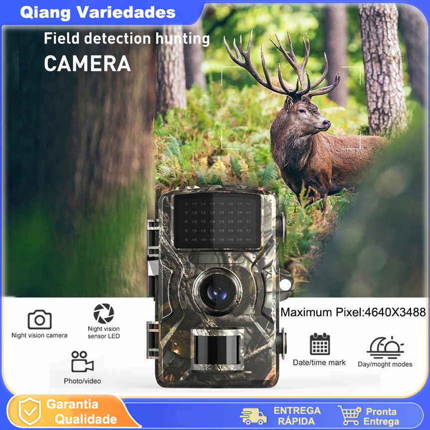 Câmera De Trilha De Visão Noturna De Caça 12mp 