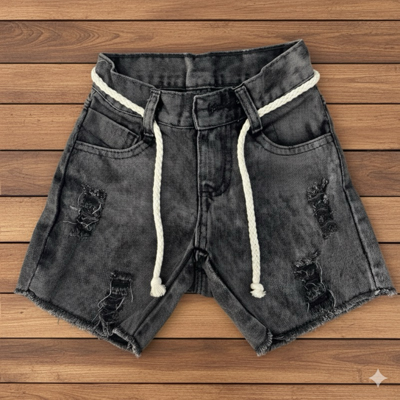 Bermuda Jeans Infantil de Alta Qualidade Shorts Me