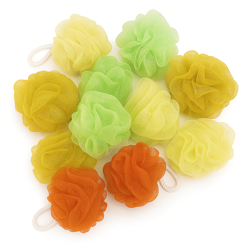 Kit Buchas / Esponja de Banho Natalinas  Verde, Ve