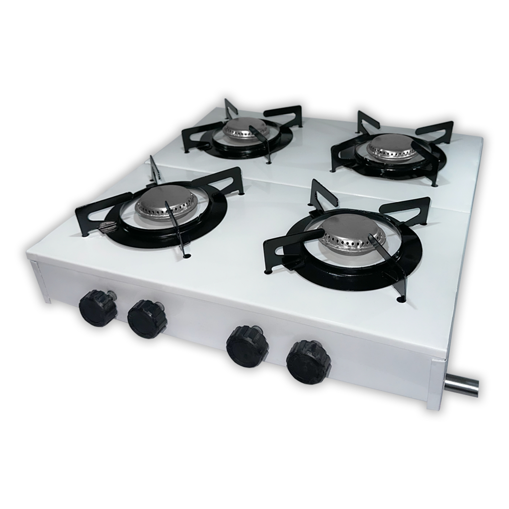 FOGÃO 4 BOCAS BAIXA PRESSÃO A GÁS PORTÁTIL LEV