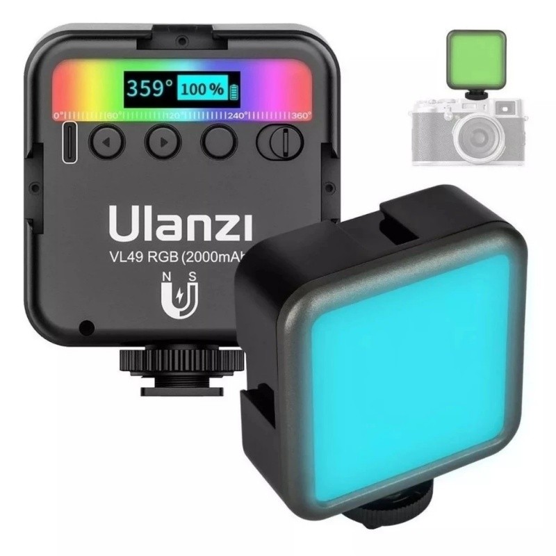Luz Fe Preenchimento LED RGB VL49 Mini Luz De Bols
