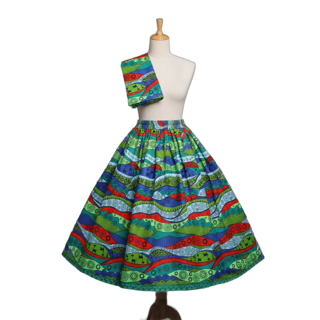 Saia Umbanda Candomblé Rodada 3 Metros + Pano de 