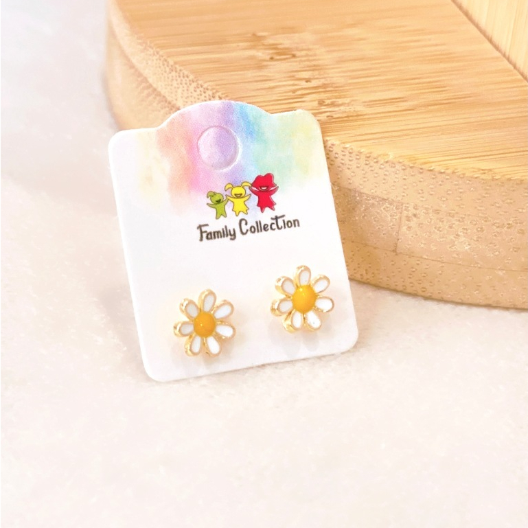 Brinco Infantil Margarida Folheado a Ouro 18K R