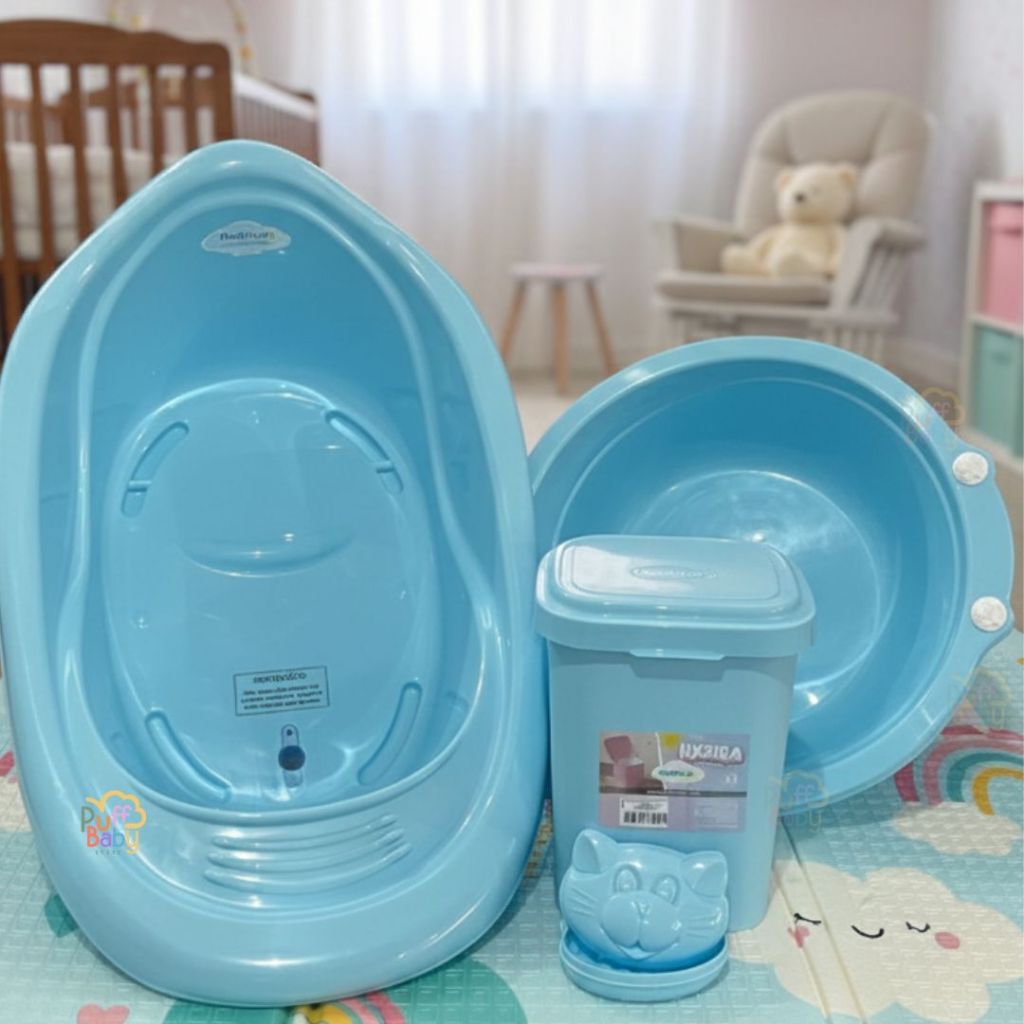 Banheira infantil com bacia 14 Litros Lixeira 4,5 