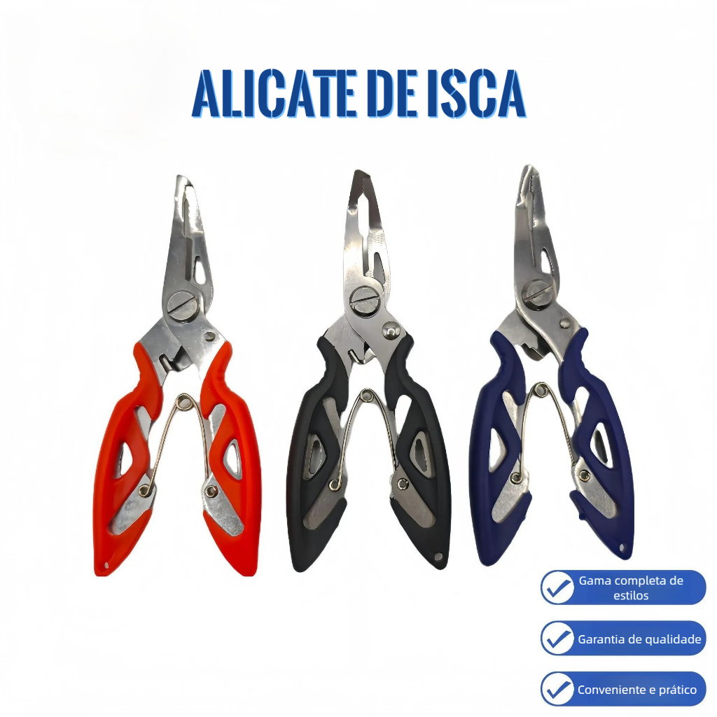 Alicate de Pesca de Aço Inoxidável Isca de Boca 