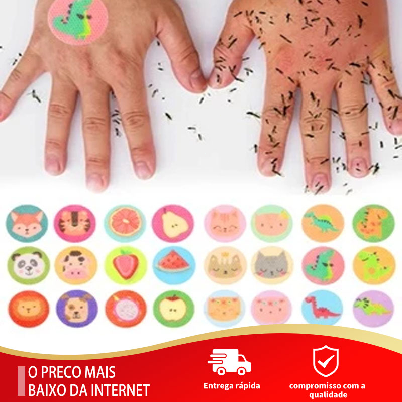 Kit 480 Pecas Bebês Adesivos Repelente Citronela 