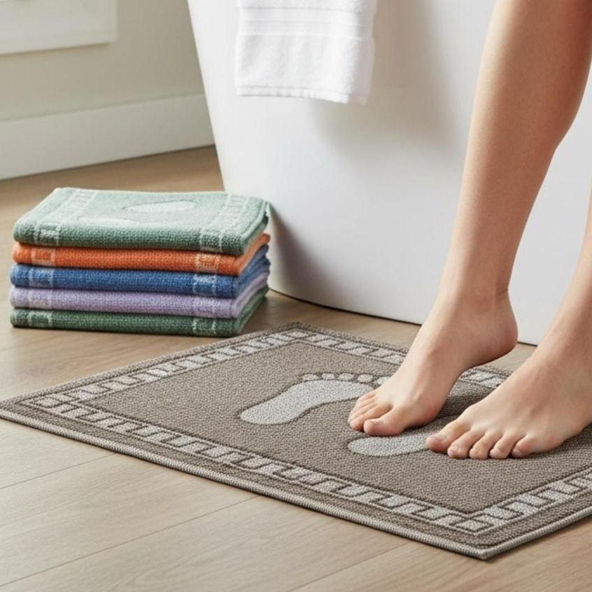 Kit 6 Panos de Piso Para Banheiro Premium 45x70cm 