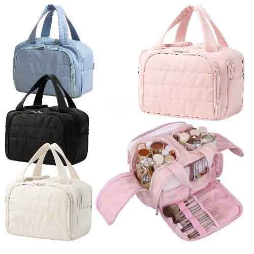 Bolsa necessaire para maquiagens, perfume e itens 