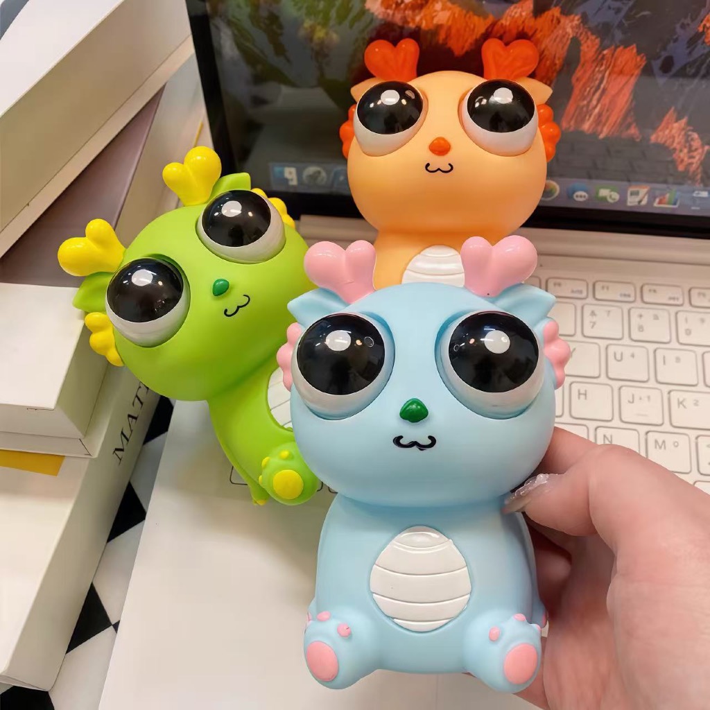 Brinquedo Dragão Antiestresse Olhos Saltando Dive