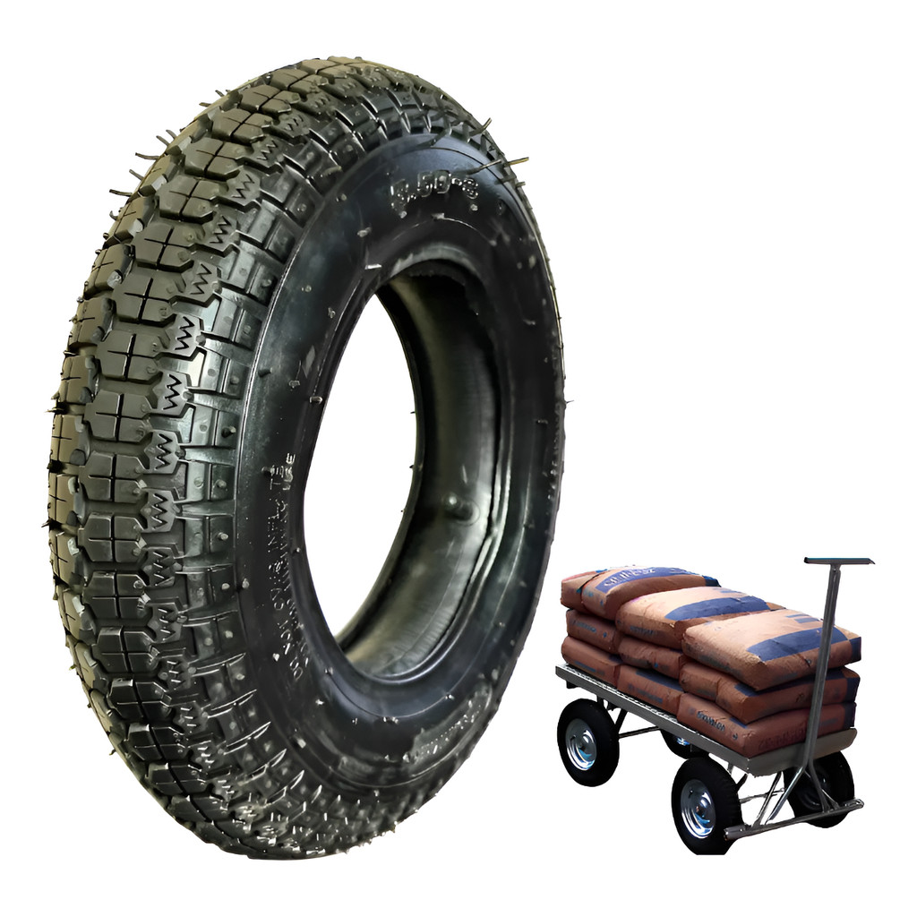 Pneu Carrinho De Mão Carriola 3.25/3.00-8 2 Lonas