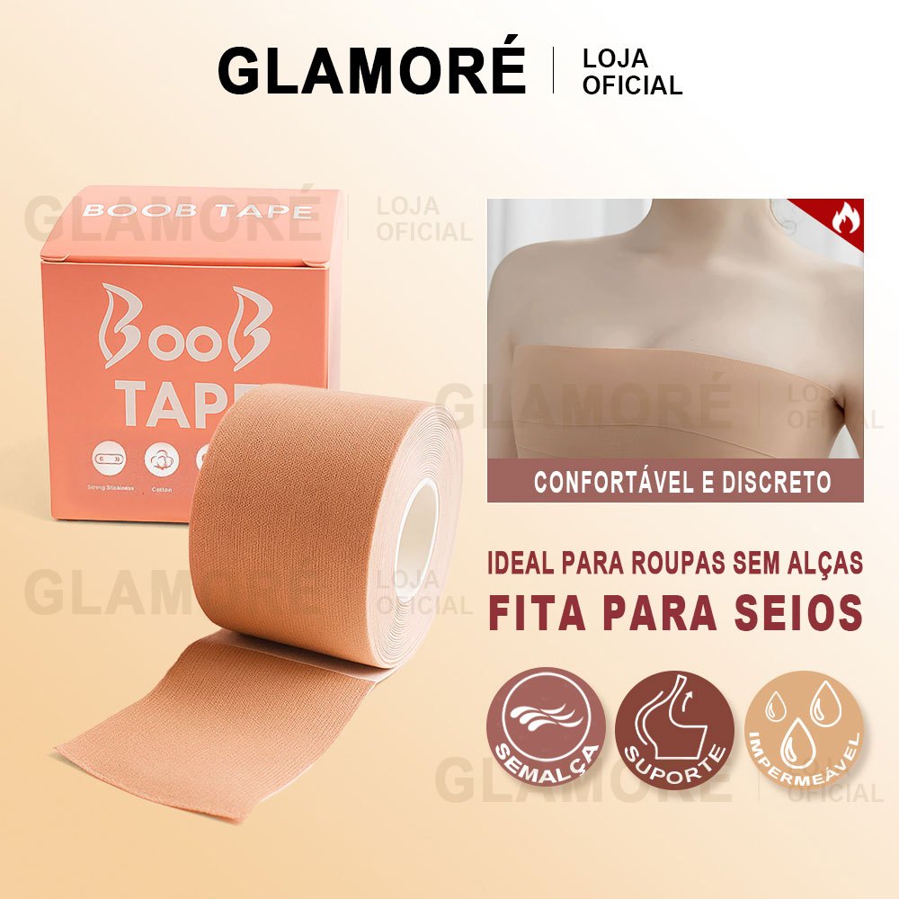 Fita Adesiva para Seios  Boob Tape 5cm x 5m  Levan