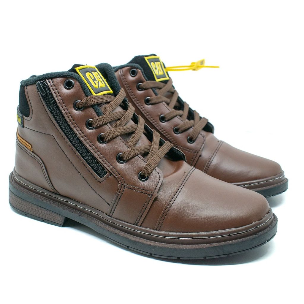 Bota Masculina Caterpillar Zíper Botina