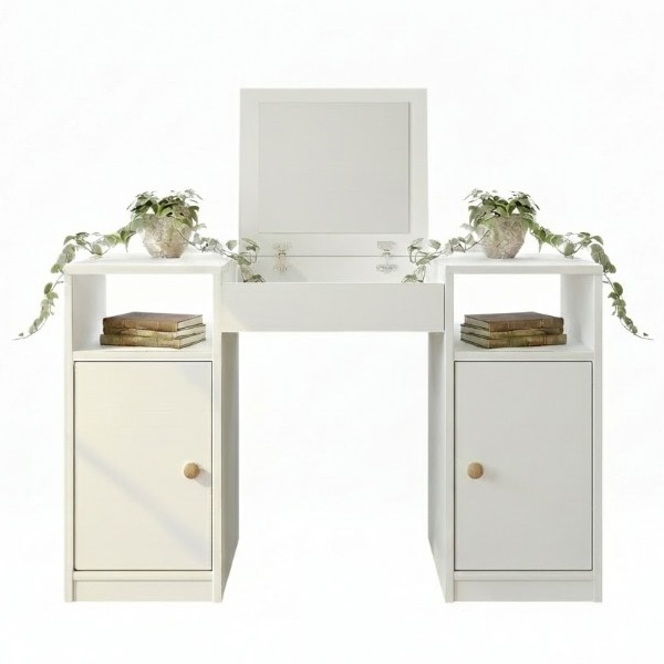 QUEIMA DE ESTOQUE Penteadeira Compacta com Espelho