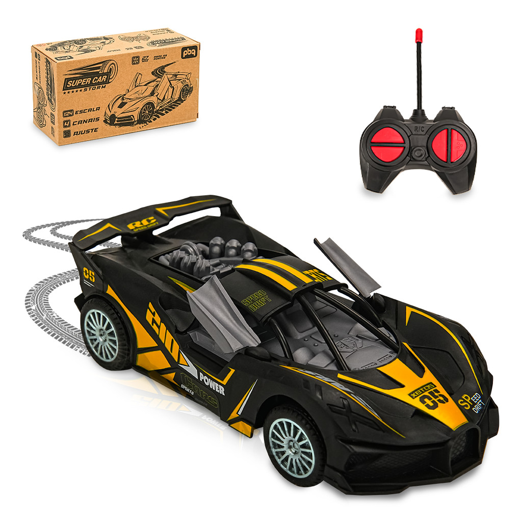 Carrinho Controle Remoto Moderno Speed Portas Aber