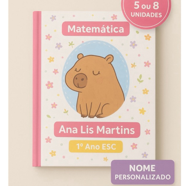 Adesivo Capa de Caderno Personalizada Tamanho A4 Q