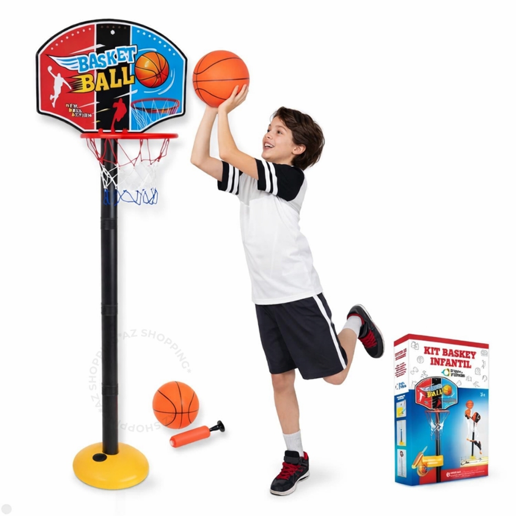 Tabela Basquete Infantil Completa 1,15m Bola Bomba