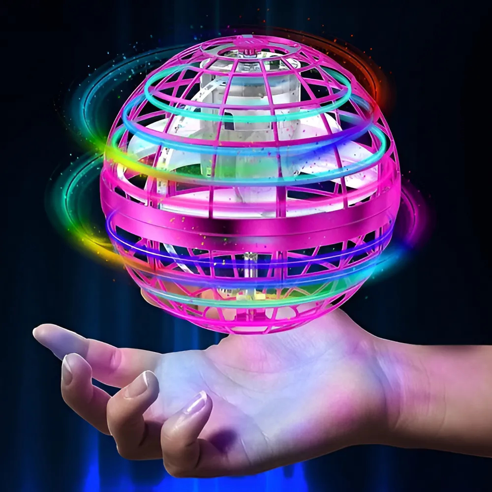 Bola Mágica Spinner Flutuante UFO Drone com Luz L