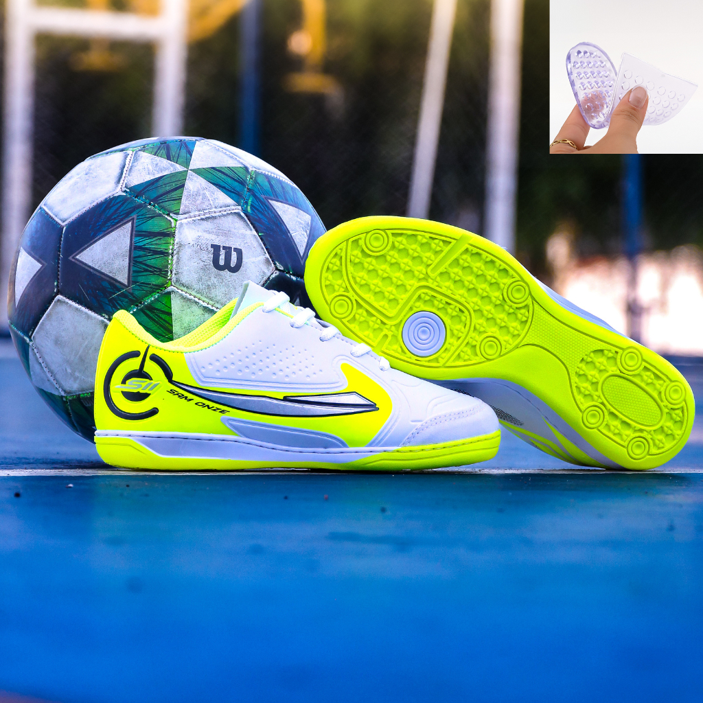 Chuteira Futsal Salão PROFISSIONAL colada e costu