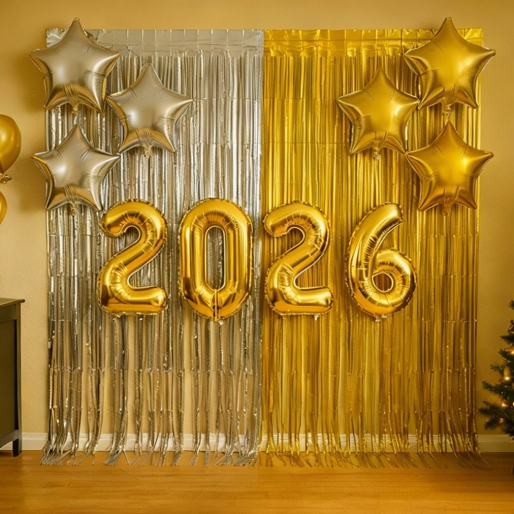 Kit Decoração 2026 Ano Novo Reveion Final Do Ano