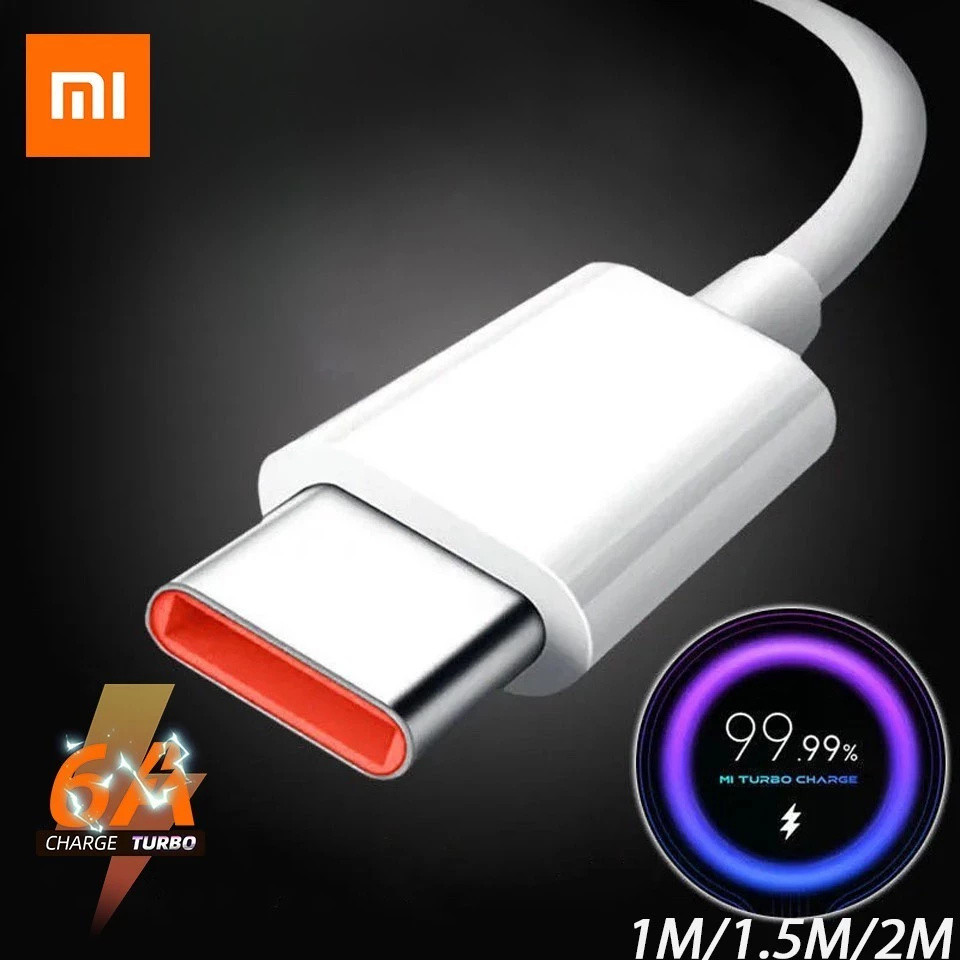 Cabo De Carregamento Turbo Original Xiaomi 6a Tipo