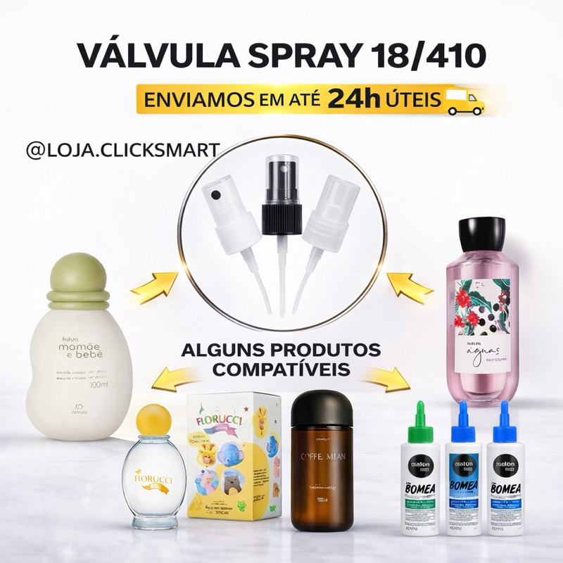 KIT VÁLVULA SPRAY COLÔNIA MAMAE E BEBE 18/410 CO