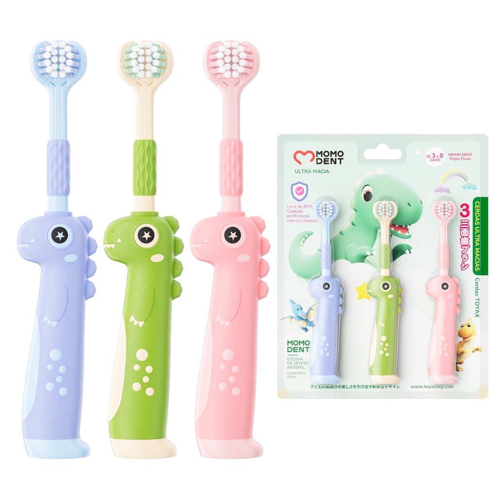 Monodent Escova Dental 3 Lados Para Crianças R