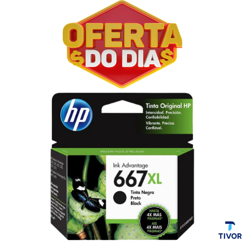 Cartucho HP 667XL Preto Original E Lacrado Compat�