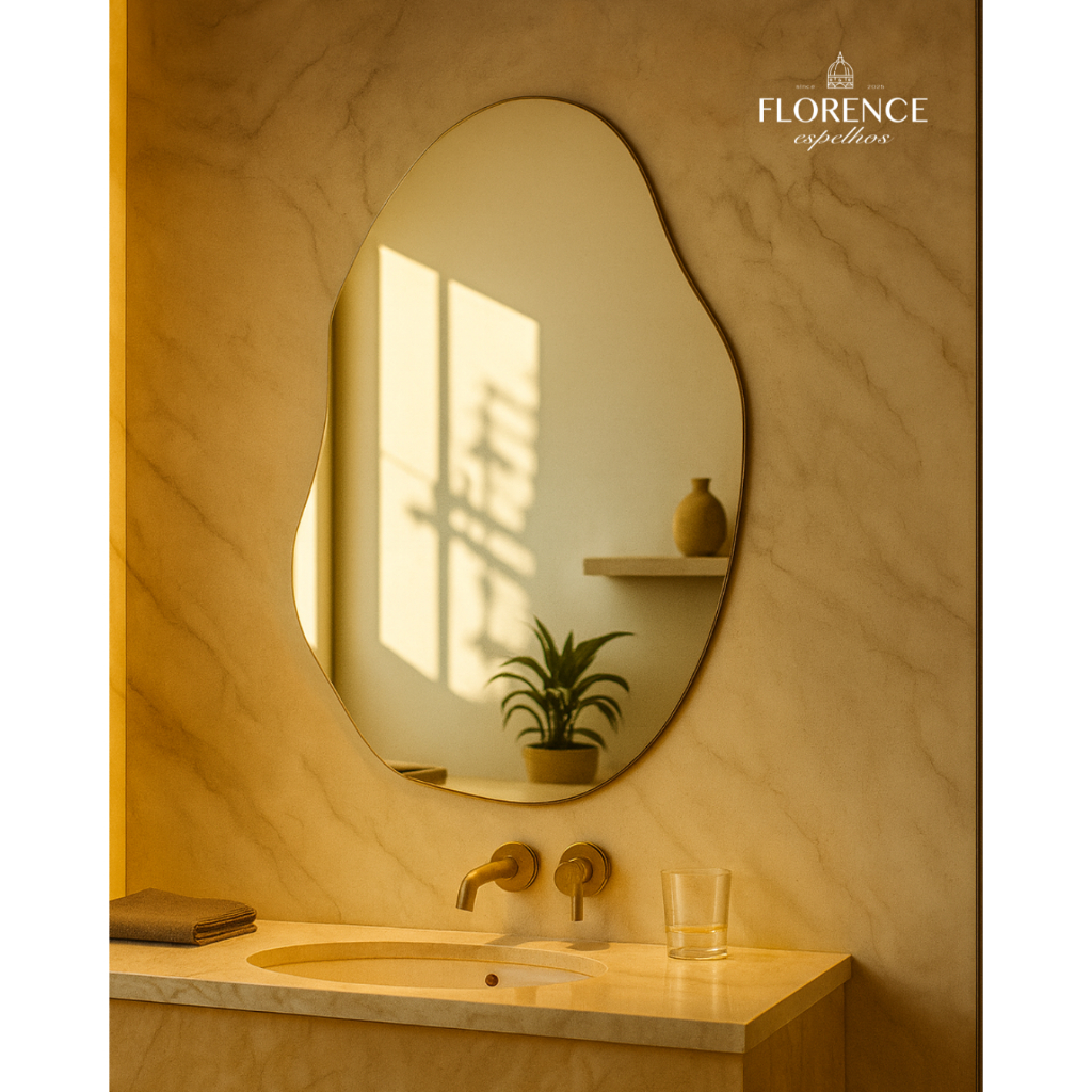 Espelho Orgânico Nuvem 70x50cm e 60x40cm Lapidado