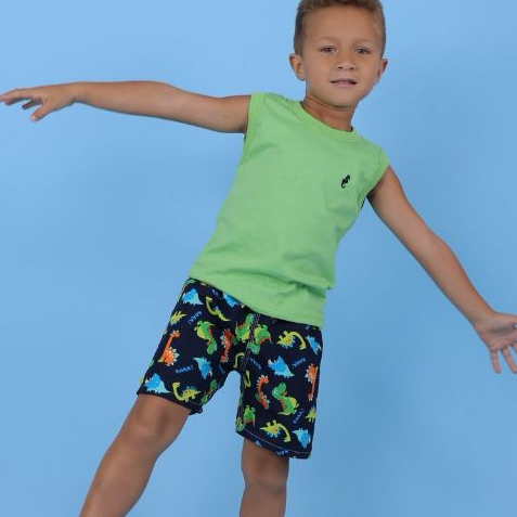 Conjunto Infantil Menino Regata Algodão + Bermuda