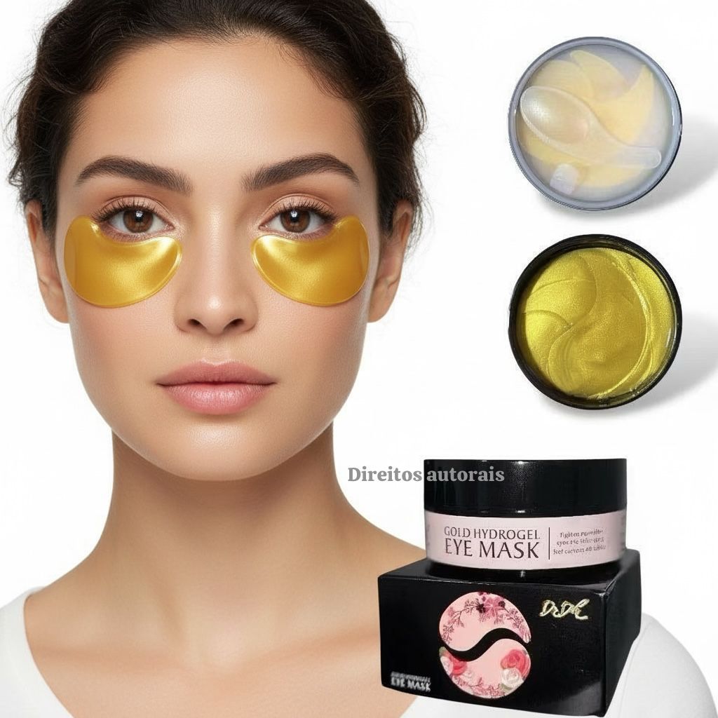 Kit 60 Adesivos Trata Olheiras Colágeno Antirruga