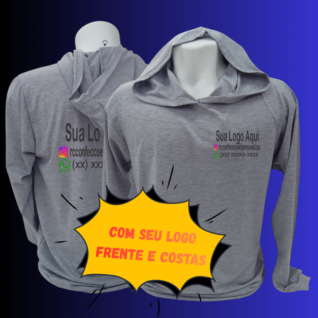 Camiseta Personalizada Com Capuz