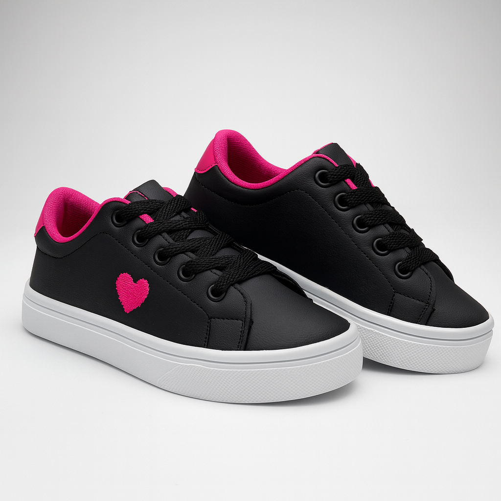 Tenis Feminino Infantil Menina Casual Dia a Dia Co