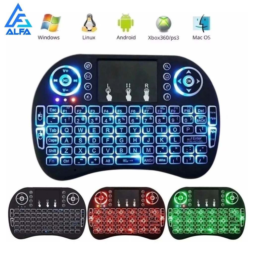 Mini Teclado Controle Usb Touchpad Smart Tv Pc Ps3