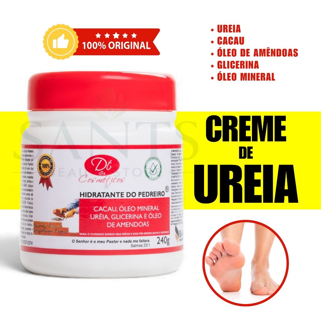 Creme De Ureia 500g Hidratante De Pedreiro Diverso