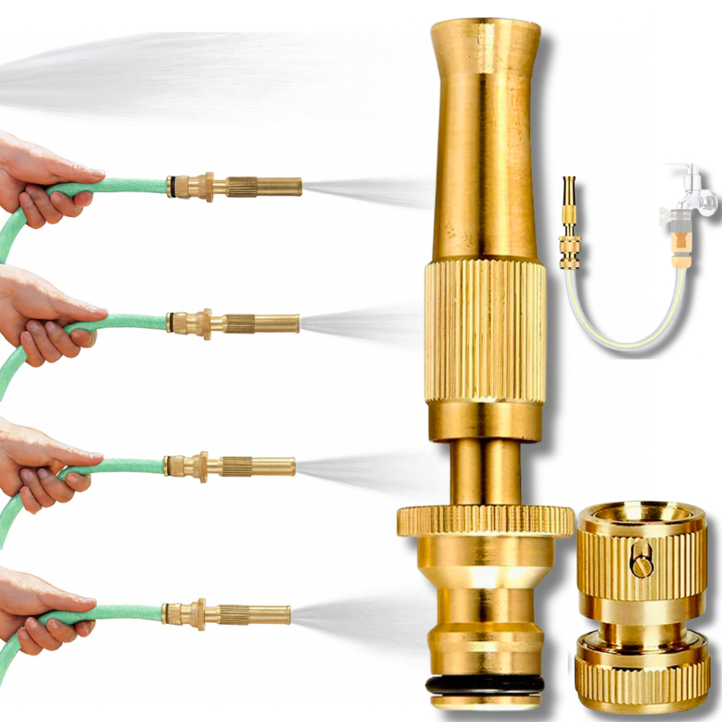 Kit 3 Em 1 Bico Alta Pressão De Metal Para 1/2 Ma