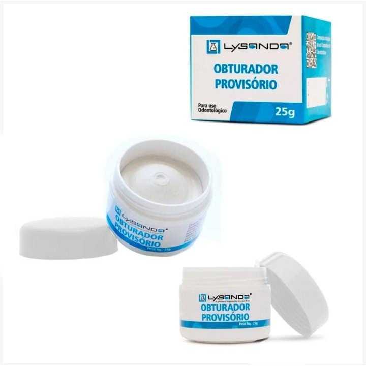 Massinha Curativo Para Tampa Furo no Dente Branca 