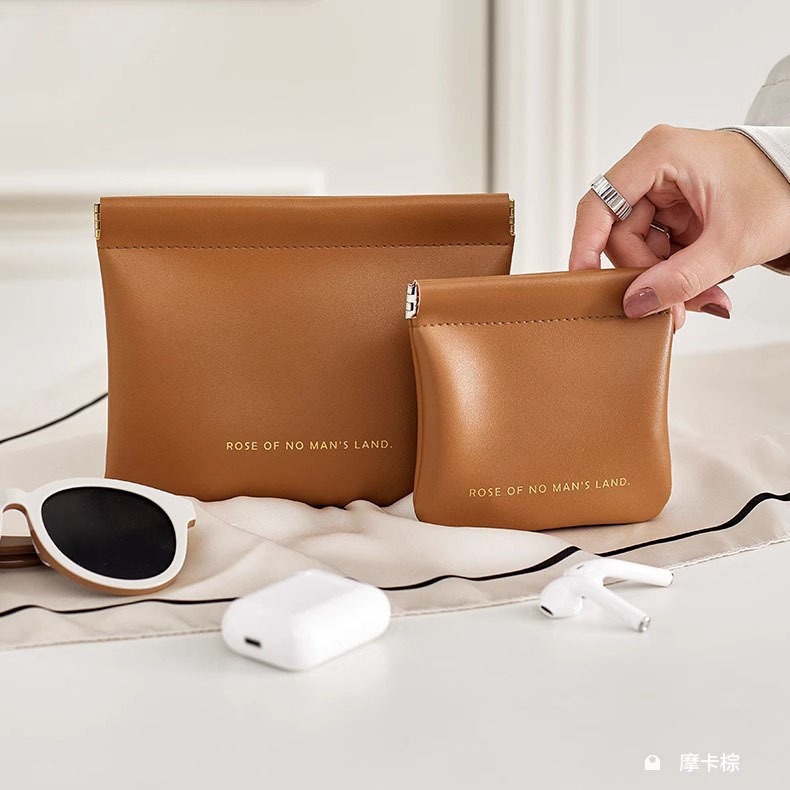 Bolsa Portátil de Moedas e Fones – Nova PU 