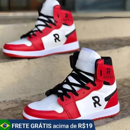 Tênis Unissex Bota Basquete Ótima Qualidade, Par