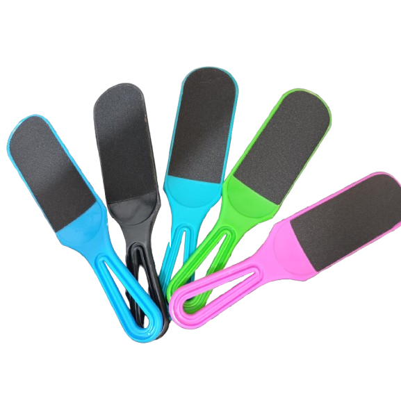 Lixa De Plástico Para o Pé Dupla Face 6 Cores  (