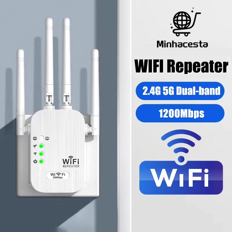Repetidor Wifi 1200Mbps 4 Antenas Ultra Rápido 11