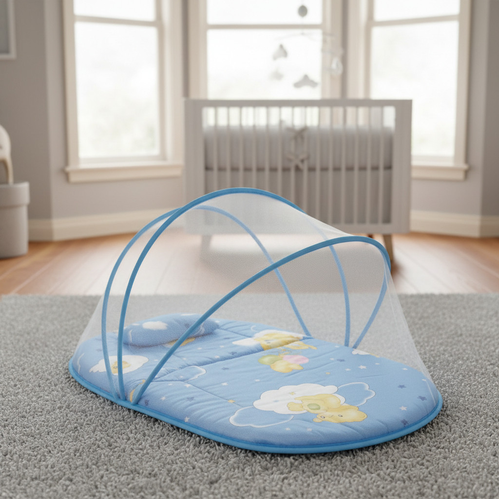 Berço Mosquiteiro Ninho Portátil Acolchoado Beb�