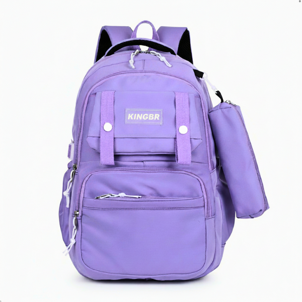 Mochila Escolar Com Estojo De Grande Capacidade Pa