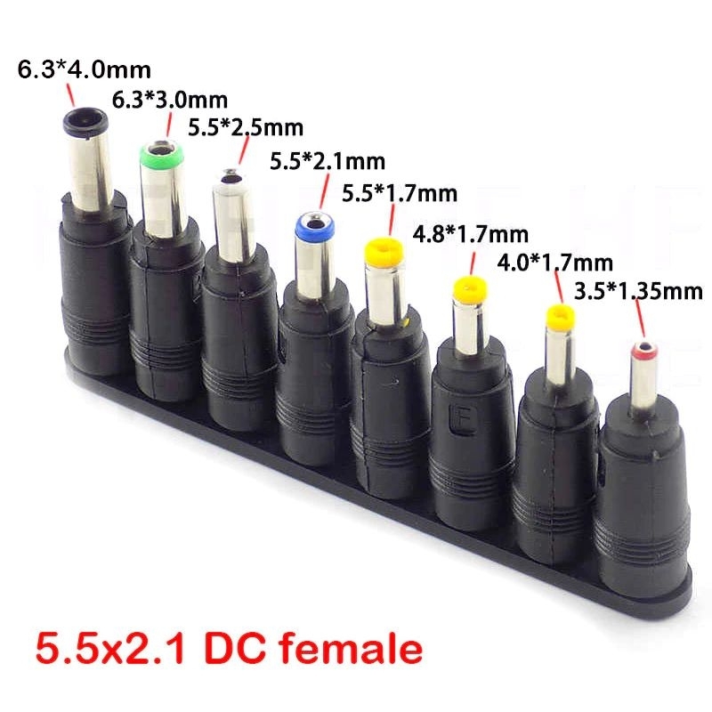 Kit Adaptadores Plug DC Universal  8 Pontas Carreg