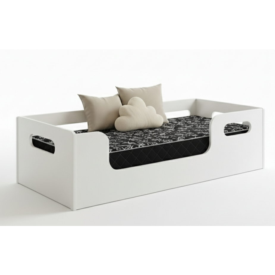 Cama Infantil Solteiro Modelo Montessoriano Encant