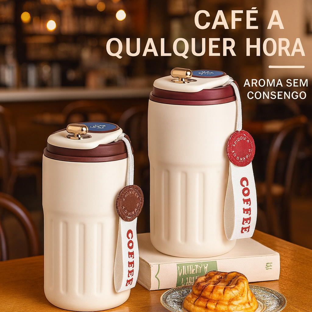 Copo Térmico 450ml Inox com Display Digital e Tam