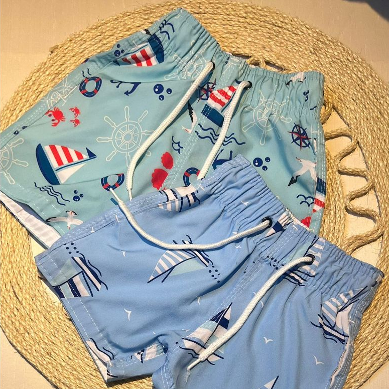 BERMUDA MAURICINHO TECTEL ESTAMPADA #SHORTS PRAIA