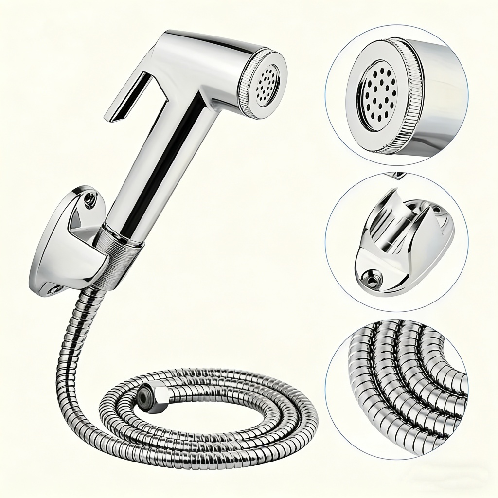 Ducha Higiênica Para Banheiro Completa Luxo Inox 