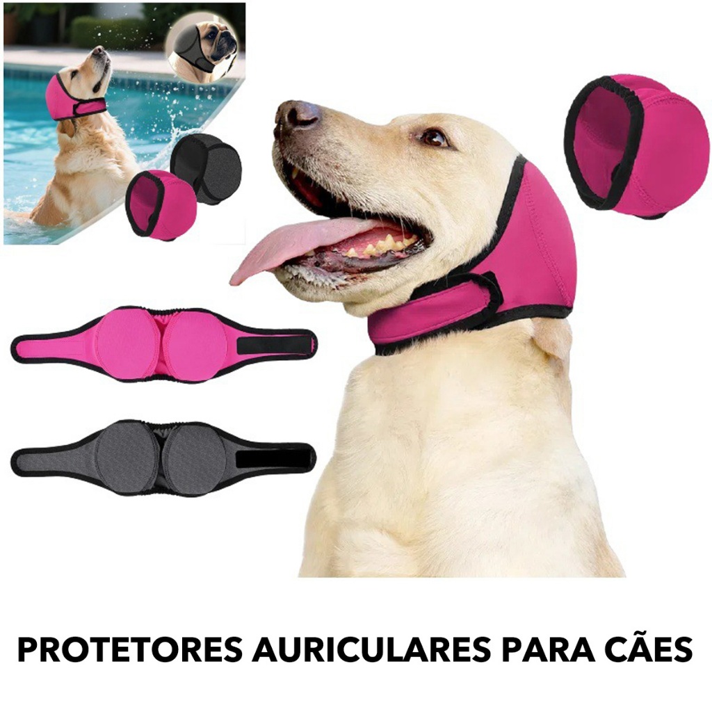 Capas Para Orelhas De Cachorro , Proteção Auditi